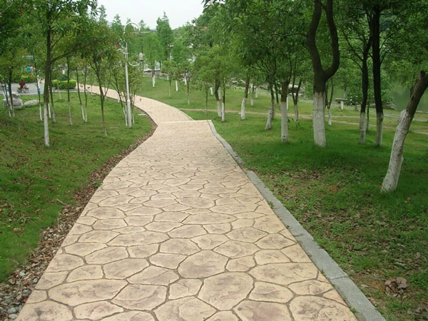 甘肃兰州压花混凝土彩色压纹地面水泥压花施工设计原则