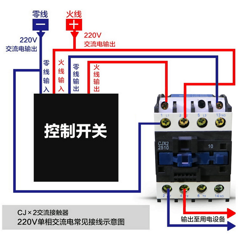 cjx23210接触器接线图图片