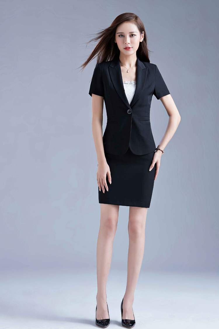 厂家直销2017职业女套装工作制服韩版套裙气质西装正装两件套
