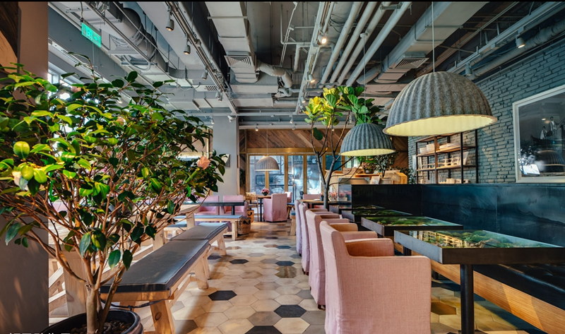 成都小资花园餐厅装修设计案例小资餐厅如何设计