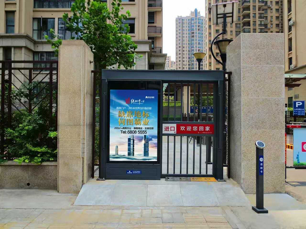 南昌小区广告平移门小区广告门安装南昌平移广告门价格