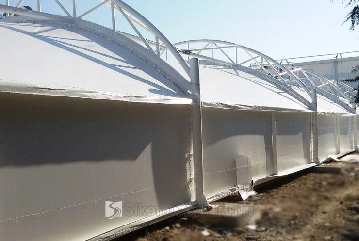 污水池加盖,反吊膜,氟碳纤维膜