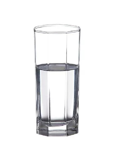 直身320ml八角杯玻璃杯奶杯玻璃水杯果汁杯茶杯酒店用杯