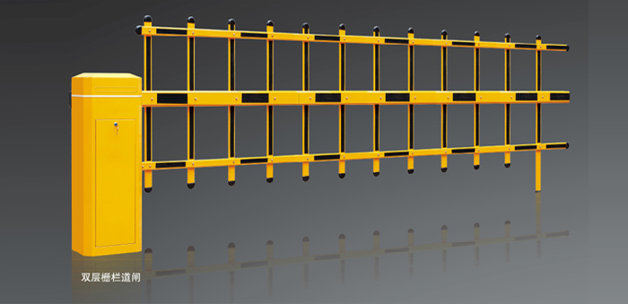 道闸挡车器 摘要 双层栅栏道闸-长春中琦门业有限公司是以电动伸缩门