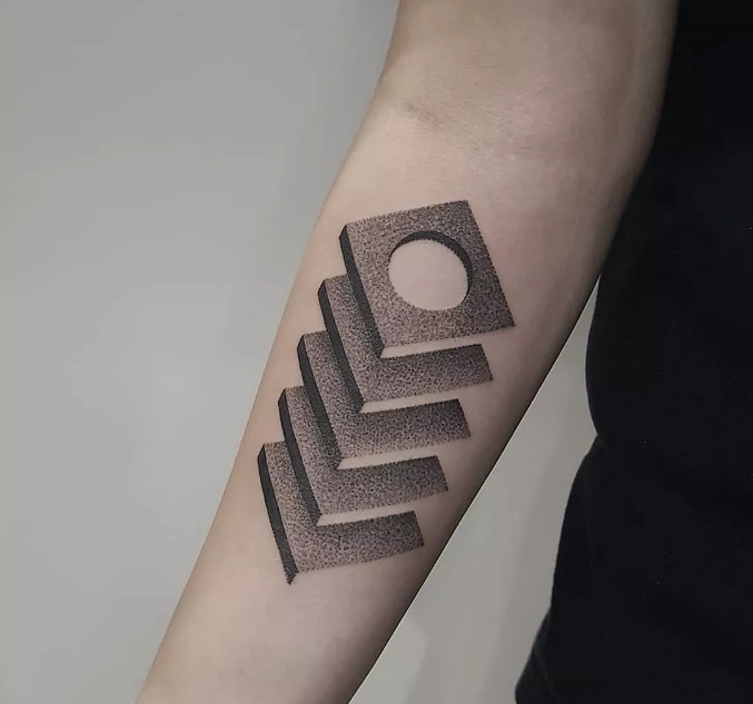 那些年,我们都没学明白的立体几何,用来做纹身(你喜欢几何纹身吗)