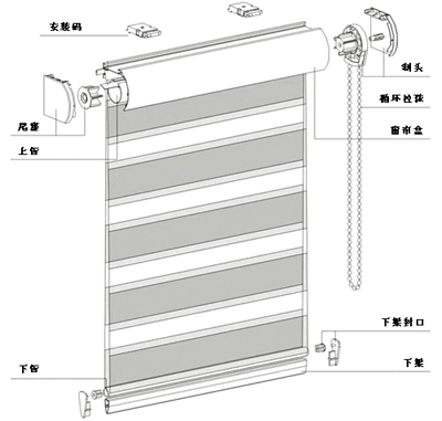 电动柔纱帘